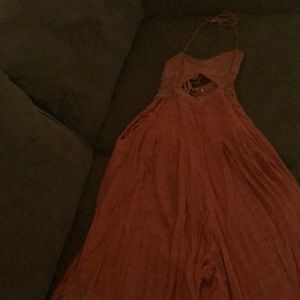 Free people wide leg romper